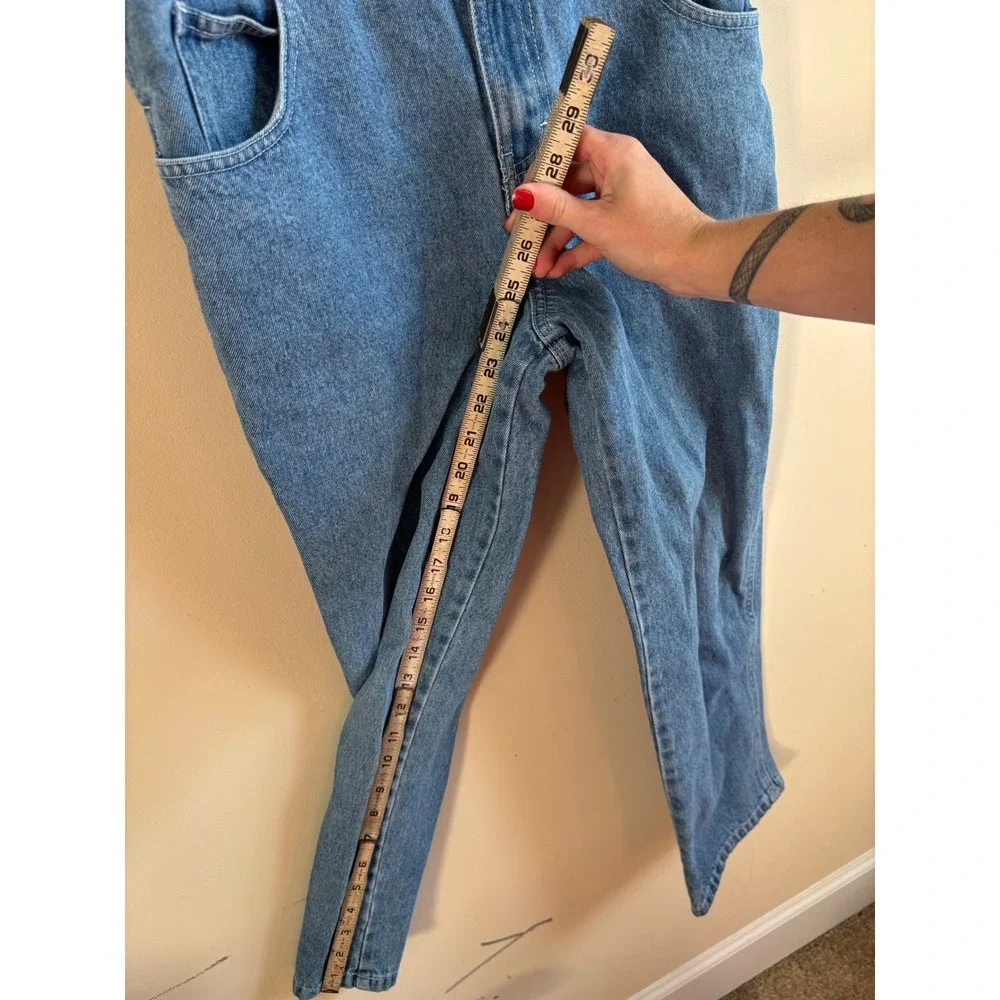 Old Navy Kids Blue Denim Overalls Medium Wash Straight Leg Size  10/11